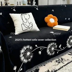 Housse de canapé trois places Chenier haut de gamme, imprimé floral pissenlit, universelle toutes saisons, protection intégrale, résistante à la saleté, facile d'entretien - Product Image 3