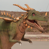 Costume de dinosaure animatronique réaliste de 4 m, modèle de simulation, costume de dragon