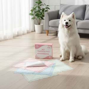 Manufacturer Sample Free Disposable Biodegradable Cotton Bamboo Fashion IP68 Waterproof Super Absorbent Pet <b>Pad</b> Puppy Training - Product Image 1