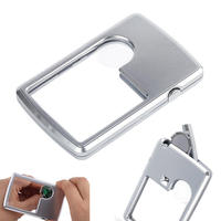 6X 3X LED Magnifying Glass with Light, Premium Card Type Magnifying Glasses, Magnifying Glass for Reading, Jewelry, Science