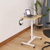 Table de nuit Mobile du sol au plafond bureau d'ordinateur table paresseuse pliante pour ordinateur portable
