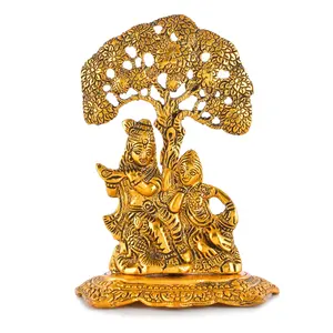 Nueva llegada Krishna Idol Tree Showpiece Dios indio estatuilla Krishna estatua para el hogar y la Oficina templo Decoración - Product Image 2