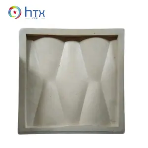 Gypsum or concrete 3d interior decorative silicone wall panel mold