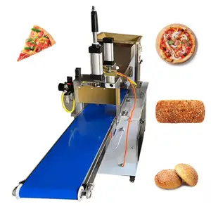 24 Polegada 40 Cm Comercial Pizza Base Form Press Hot Bread Baklava Roller Ex Automatic Dough Round Sheeter