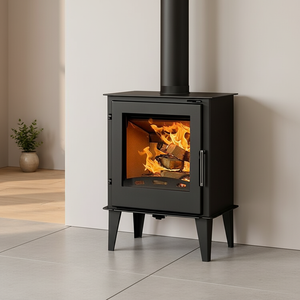 Chimenea <span class=keywords><strong>de</strong></span> <span class=keywords><strong>Leña</strong></span> para Interiores <span class=keywords><strong>de</strong></span> Tamaño Pequeño, Estufa <span class=keywords><strong>de</strong></span> <span class=keywords><strong>Leña</strong></span> que Ahorra Espacio <span class=keywords><strong>con</strong></span> Diseño <span class=keywords><strong>de</strong></span> <span class=keywords><strong>Puerta</strong></span> <span class=keywords><strong>de</strong></span> Vidrio - Product Image 1