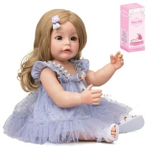Muñeca Bebé Realista <span class=keywords><strong>de</strong></span> 55 cm, Linda Muñeca <span class=keywords><strong>de</strong></span> <span class=keywords><strong>Silicona</strong></span> Suave, Juguetes <span class=keywords><strong>de</strong></span> Bebé <span class=keywords><strong>Reborn</strong></span> para Niñas, Venta al Por Mayor - Product Image 3