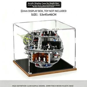 Vitrine en acrylique pour le modèle de blocs de construction <span class=keywords><strong>Death</strong></span> <span class=keywords><strong>Star</strong></span> 75159 <span class=keywords><strong>Star</strong></span> <span class=keywords><strong>Wars</strong></span>, couvercle transparent anti-poussière - Product Image 6