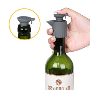 Tapón de Silicona Reutilizable de Grado Alimenticio, Sellador Cónico a Prueba de Polvo para Botellas de Bebidas y Vino, Tapón Cónico - Product Image 4