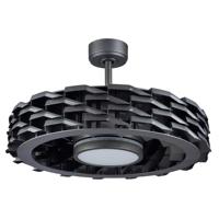 Élégant style moderne produit breveté ventilateur de plafond lumière moteur à courant continu télécommande ventilateur de plafond sans lame avec lumière LED
