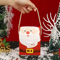 Venta al por mayor Mini Color sólido plegable cartón Festival caja de papel de regalo para el paquete de dulces y frutas