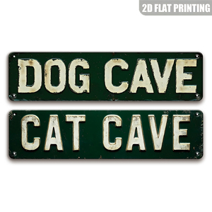 Letrero Metálico Retro Estilo Callejero con Diseño <span class=keywords><strong>de</strong></span> <span class=keywords><strong>Cueva</strong></span> <span class=keywords><strong>de</strong></span> Perro, Decoración <span class=keywords><strong>de</strong></span> Pared para Cuarto <span class=keywords><strong>de</strong></span> Perros, Área <span class=keywords><strong>de</strong></span> Mascotas, Patio Trasero, Regalo - Product Image 1