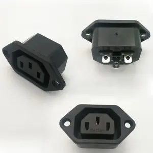 Wholesale 250V 10A IEC 320 C14 Panel Mount Plug Adapter Power Connector Socket