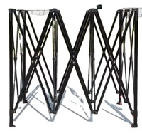 Parasol carré en fer Goodlek avec panneaux solaires, tissu Oxford, toutes saisons, imperméable, résistant, anti-UV, pour jardin extérieur