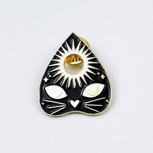 Pins de esmalte de gato gótico, sol y luna, juego de broches de metal de brujería, insignias personalizadas para mochila y sombrero, decoración de Halloween al por mayor - Product Image 4