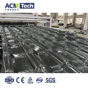 Haute qualité pvc upvc asa co-extrusion recyclage plastique tuile équipement de fabrication machine d'extrusion de tuile