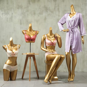 Busto y <span class=keywords><strong>ropa</strong></span> <span class=keywords><strong>interior</strong></span> maniquí dorado - Product Image 4
