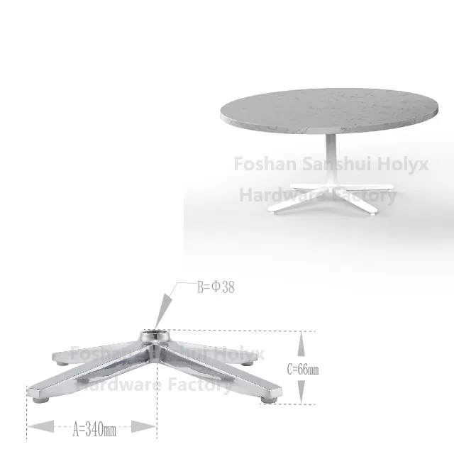 Custom Wholesale Pedestal Base Table Leg Ajustável Metal Coffee Dining Bar Metal Table Base Móveis Pernas