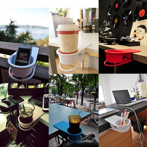 <span class=keywords><strong>Porte</strong></span>-gobelet anti-fuite à pince pour table, côté table, <span class=keywords><strong>porte</strong></span>-gobelet pour le travail, la maison, le bureau, le bureau d'ordinateur, côté table - Product Image 6