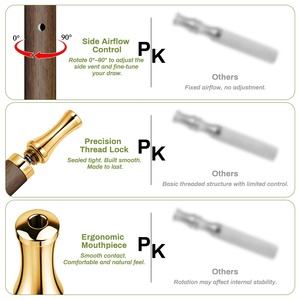 Pendiente Dorado de Acero Inoxidable Chapado en Oro de 24K, para Meditación y Alivio de la <span class=keywords><strong>Ansiedad</strong></span>, para Mujer - Product Image 4