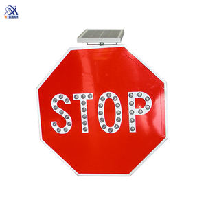 لافتات تحذير مرورية من الألمنيوم تعمل بالطاقة الشمسية، إشارات طرق من مصنّع بخبرة تزيد عن 15 عامًا - Product Image 6