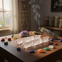 Baguettes d'ange en quartz naturel en gros, forme crayon, pierre de guérison en cristal sculpté, pierre précieuse faite à la main pour usage domestique et professionnel, Nouvelle Ère