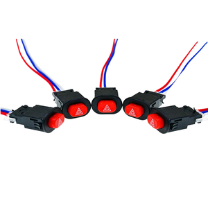 Nouvelle lampe de signalisation d'urgence modifiée Mocell pour scooter, véhicule électrique, bouton de commutation double clignotant, feux de détresse pour motos et vélos - Product Image 2