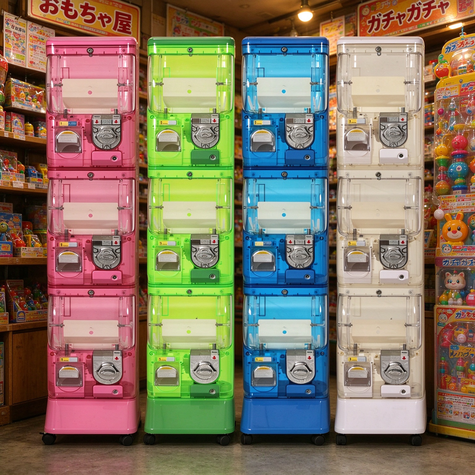 Arcade Capsule Toy Vending Machine Semi Transparent 3 Tier Design Ships ...