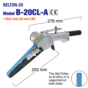 <span class=keywords><strong>Ponceuse</strong></span> à bande <span class=keywords><strong>pneumatique</strong></span> industrielle Nitto Kohki B-20CL – Outil de meulage à air robuste pour le polissage des métaux et le débavurage - Product Image 1