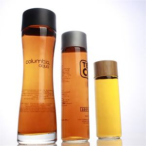 Haute qualité en gros <span class=keywords><strong>1L</strong></span> 750ml 500ml 375ml haute silex jus boisson boisson petite taille <span class=keywords><strong>Voss</strong></span> bouteille en verre d'<span class=keywords><strong>eau</strong></span> avec couvercle en plastique - Product Image 3