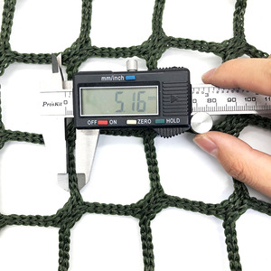 Balkon inşaat spor hamak koyu yeşil 5mm 5cm örgü güvenlik ağı PE düğümsüz dayanıklı naylon PP açık koruma alt - Product Image 4