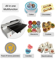 Máquina de Impresión Automática de Alimentos de Formato Grande A0, Impresora de Inyección de Tinta Comestible de Alta Velocidad Multicolor para Piruletas, Malvaviscos, M&M y Pasteles