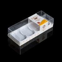 Conteneur de plateau d'insertion de boîte à gâteau au fromage en plastique transparent jetable de qualité alimentaire écologique pour l'emballage de gâteau
