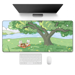 Tapis de souris carré avec repose-poignet, motif animal de dessin animé - Product Image 3