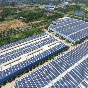 Système d'énergie solaire 100 kW monocristallin pour toiture commerciale avec contrôleur MPPT, photovoltaïque distribué extérieur - Product Image 2