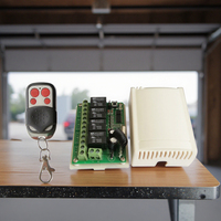 Interrupteur universel à télécommande 4 canaux, interrupteur marche/arrêt à télécommande 12V/24V avec relais