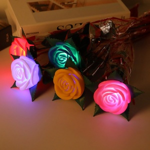 Led Glow Hoa bó hoa Rave buổi hòa nhạc ánh sáng lên nhân tạo Rose Wedding Valentine của ngày trang trí nội thất kỳ nghỉ bên bảng centerpieces - Product Image 4