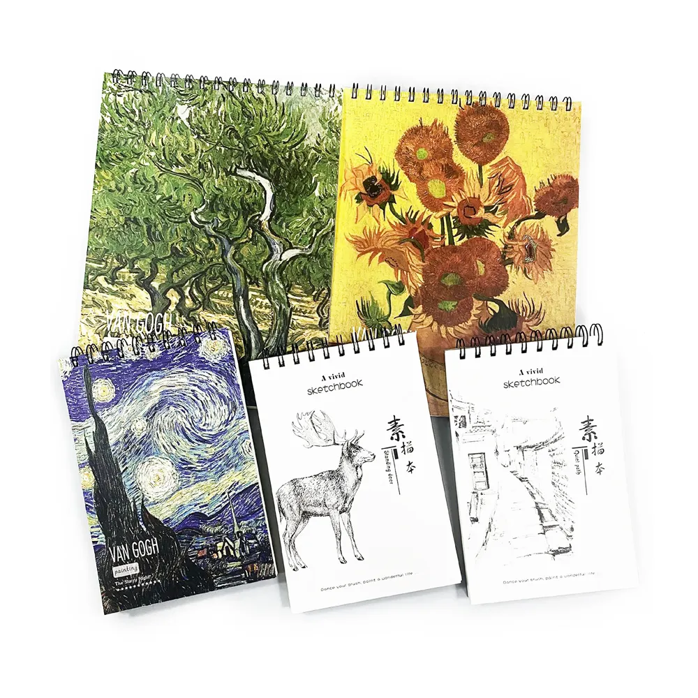 Hardcover Custom Spiral Sketchbook Carnet De Croquis, School Supplies Normal Drawing Notebook Livre De Dessin