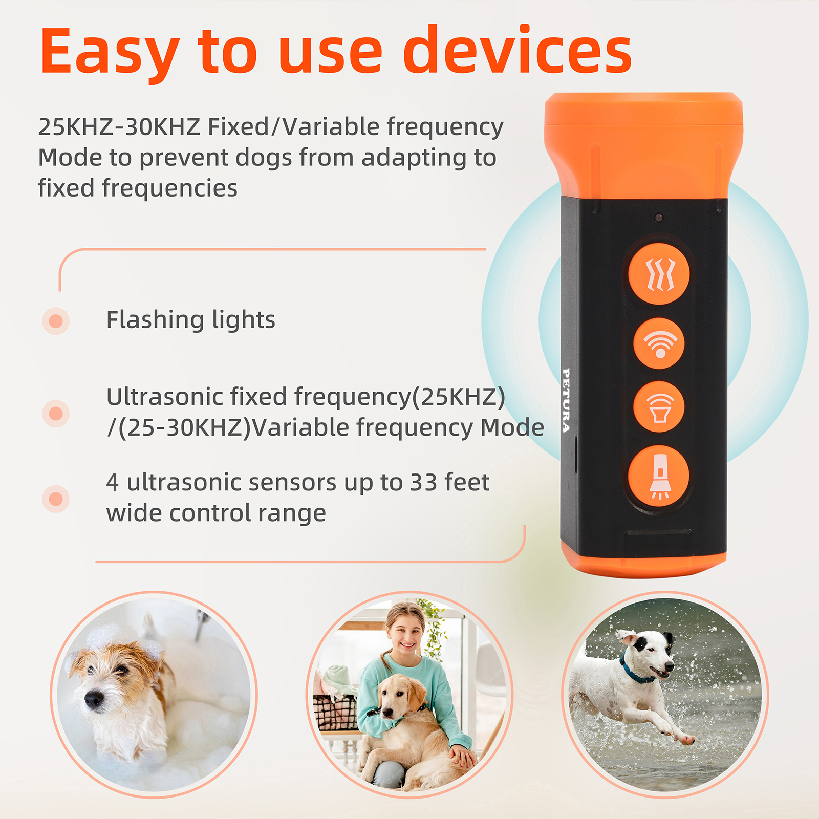 Professional Electric Trainer Repeller Pet Anti Barking Ultrasound Dog Repeller - Wellturn SU40