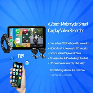 Écran de navigation pour moto étanche IP67 6,25'' avec CarPlay, double caméra, TPMS, <span class=keywords><strong>Android</strong></span> <span class=keywords><strong>Auto</strong></span> sans fil pour toutes les motos - Product Image 4
