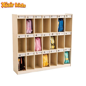 Montessori nhà trẻ cubbies schoolbag Locker mẫu giáo đồ nội thất mầm non lưu trữ cubbies Vườn Ươm bằng gỗ Locker cho lớp học - Product Image 1