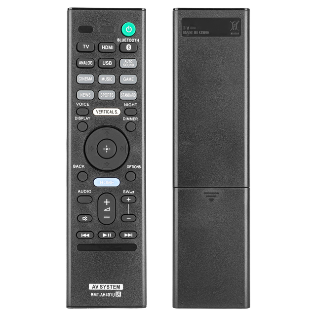 RMT-AH401U RMTAH401U For Sony Remote, For Sony Sound Bar HT-X9000F HTX9000F SA-WXF9000 HT-Z9F HTZ9F SA-WXF9000 SA-X9000F