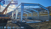 Structure de bâtiment en acier sans métal, conception de hangar préfabriqué pour arène équestre