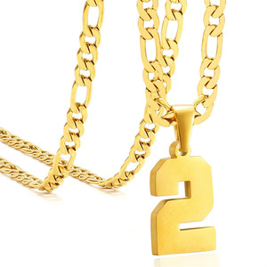 Collar con Colgante de Número para Atletas, Acero Inoxidable, 00-99, Joyería Deportiva Personalizada, Baloncesto, Béisbol, Fútbol - Product Image 5