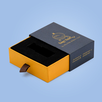 Tiroir à logo personnalisé avec tiroir coulissant en carton Emballage de boîte cadeau de luxe pour bijoux