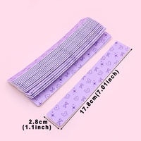 50 plaques EVA pour nail art, tampons de stamping remplaçables, limes à poncer larges, bâtonnets de polissage jetables détachables pour manucure