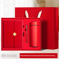 Coffret Cadeau d'Entreprise 3-en-1 Personnalisé 2026 avec Stylo, Tasse Thermos en Acier Inoxydable et Carnet – MOQ 50 Sets – Idéal pour Cadeaux d'Entreprise