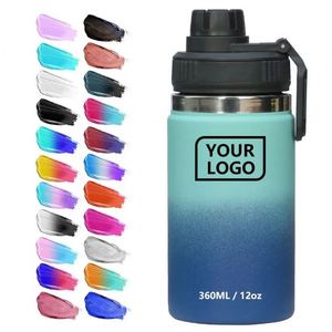 32oz Stainless <b>Steel</b> Double Wall Insulated Straw Gradient Thermos Drinking Water <b>Bottle</b> Keeps Water Cold for 24 Hours - Product Image 3