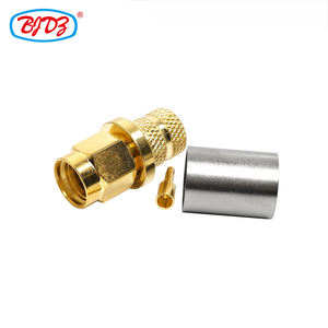 5dfb lmr300 <span class=keywords><strong>rg6</strong></span> के लिए फ़ैक्टरी स्टॉक रिवर्स ध्रुवता स्मा नर प्लग क्रिम्प कोएक्सियल कनेक्टर (rf) - Product Image 4