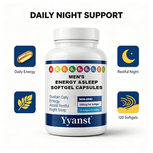 Capsules de Sommeil Énergisantes pour Hommes 1000mg 120 gélules – Soutien Quotidien pour un Sommeil Réparateur – Complément à Base d'Extraits Végétaux Naturels - Product Image 4