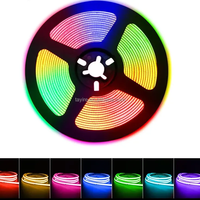 Ruban lumineux commercial flexible à changement de couleur RGB+W DC 24V 840LED 16.8W COB LED pour exposition d'art, scène, événement